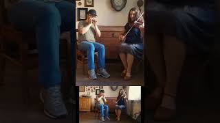 French bourrée on harmonica and fiddle [upl. by Linnell]