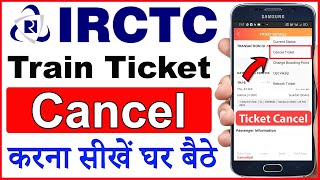 IRCTC Train Ticket Cancel Kaise Kare 2023  how to cancel train ticket in irctc app  Railway [upl. by Yzmar844]