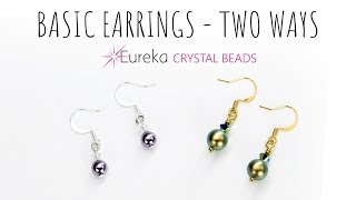 Learn to make simple earrings  the right way [upl. by Llerej149]