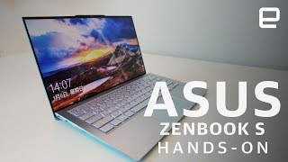 Asus ZenBook S13 HandsOn The thinnest bezels available right now at CES 2019 [upl. by Gnanmos]