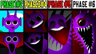 Phase 1 VS Phase 2 VS Phase 3 VS Phase 4 VS Phase 5 VS Phase 6 in Incredibox Sprunki [upl. by Ailey]