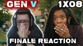 internally SCREAMING at the finale of GEN V 1x08 SEASON FINALE REACTION [upl. by Anined]