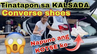 Dumpster diving Big time itong napolot ko Converse shoes Branded Bag Furnitures plus Groceries [upl. by Jamey]