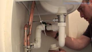 Ep6 Wash Basin Install  Install Waste Pipe and Test  Plumbing Tips [upl. by Arnaldo]