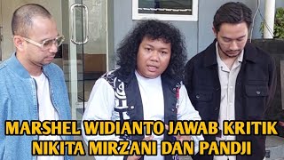 MARSHEL WIDIANTO JAWAB KRITIK NIKITA MIRZANI DAN PANDJI PRAGIWAKSONO [upl. by Mitzie]