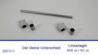 Der Kleine Unterschied  Linearlager SCE20UU vs SC20UU  DOLD Mechatronik [upl. by Berkow]