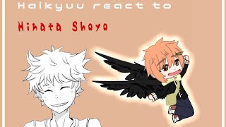 Haikyuu react to Hinata Shoyoangstspoilers11 [upl. by Boff]