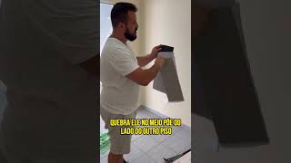 INSTALANDO PISO ADESIVO NA COZINHA [upl. by Adnorahc]