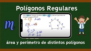 R9 Polígonos Regulares  Area y Perímetro en figuras regulares [upl. by Marks]