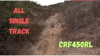 Crf450rl  All Single Track Leading On A Group Ride Slow and Faster Paced Flow dualenduro [upl. by Behl]