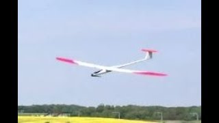 F5B RC electric glider Hybrid plane test flight [upl. by Ahsonek386]