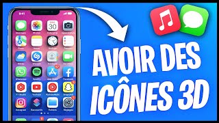 PERSONNALISER SON IPHONE AVEC DES ICÔNES 3D [upl. by Yerot]