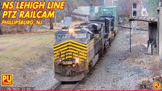 🔴 LIVE PTZ Railcam  NS Lehigh Line  Phillipsburg NJ [upl. by Sima]