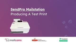 Pitney Bowes SendPro Mailstation  Producing A Test Print [upl. by Weywadt]