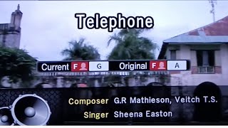 TELEPHONE Sheena Easton 🎵Karaoke Version🎵 [upl. by Davida327]