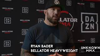 Ryan Bader Interview  Bellator 226 vs Cheick Kongo [upl. by Dodson429]