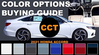 2021 Honda Accord  Color Options Buying Guide [upl. by Nnylyt742]