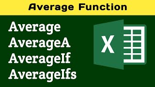 Mastering Excel AVERAGE AVERAGEA AVERAGEIF and AVERAGEIFS Functions Explained  Excel Tutorial [upl. by Secnirp]