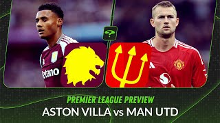 Aston Villa vs Man Utd Ten Hags future Duran praise and prematch Bet Builders [upl. by Peterus]