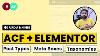 ACF amp Elementor Pro Crash Course  Custom Post Types Meta Boxes amp Taxonomies [upl. by Marba277]