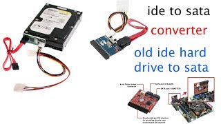 how to convert your old IDE hard drive to a SATA device in telugu [upl. by Nolyat]