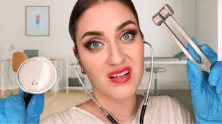 ASMR Cranial Nerve Exam aber ALLES LÄUFT SCHIEF  Doctor Roleplay Everything is wrong deutsch [upl. by Desirea]