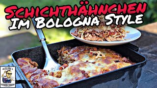 269  Schichthähnchen im Bologna Style aus dem Dutch Oven [upl. by Yesdnil]