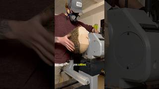 Gros calibre  👀🔥 woodturning woodworking satisfying diy [upl. by Nilsoj]