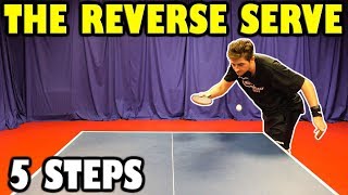 5 Steps To Master The Reverse Pendulum Serve  Table Tennis [upl. by Constantine]