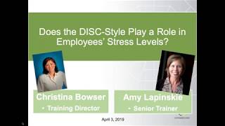 Does the DISC Style Play a Role in Employees’ Stress Levels [upl. by Ariajay934]