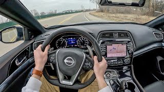 2023 Nissan Maxima SR  POV Test Drive Binaural Audio [upl. by Ahsinav]