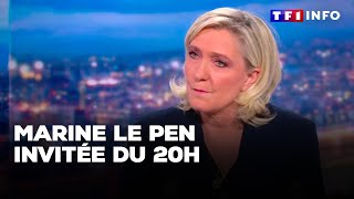 Marine Le Pen invitée du 20H  quotun réquisitoire révoltantquot｜TF1 INFO [upl. by Yrellam]