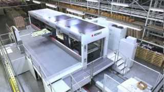 Specialty Finishing Bobst 145 Mastercut install Feeder View [upl. by Ennaylil]