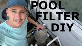 How to Install Cartridge Pool Filter Housing  Converting 2quot to 15quot  DIY Pool Repair [upl. by Stevy27]