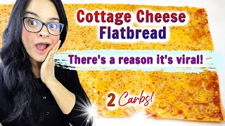 Viral Cottage Cheese Flatbread Recipe  2 ingredients  Easy to make low carb keto bread  Amazing [upl. by Gildas]