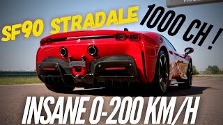 Ferrari SF90 Stradale  insane 0200 kmh [upl. by Renmus]