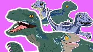 Velociraptor Blue y Beta  Jurassic World The Musical Lhugueny Screentime [upl. by Spanos13]