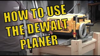 Using the Dewalt DW735 Planer at MakeHaven [upl. by Joela]