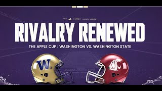 Washington State Cougars VS Washington Huskies Apple Cup Watchalong Stream [upl. by Fanny]