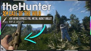 470 Nitro Rounds In The 22 Pistol  Wrong Ammo In Guns Glitch On The Hunter Call Of The Wild [upl. by Lledal]