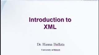 Introduction to XML [upl. by Wolford]