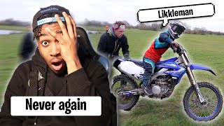 Likkleman teaches Me How To Ride a DIRT BIKE [upl. by Calderon]