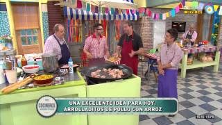 Cocineros argentinos  Arrolladitos de pollo con arroz 1 de 2  060414 [upl. by Nirek]