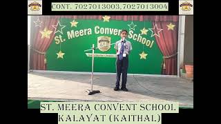 quotKids Confidence Builder Public Speakingquot ST MEERA CONVENT SCHOOL [upl. by Dalila]