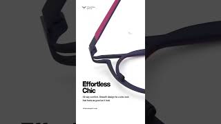 Circular Eyeglass Frames Stylish React Titanium eyewear glassesframes [upl. by Ettenhoj]