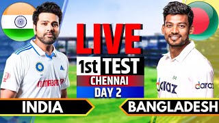 India vs Bangladesh 1st Test Day 2  Live Cricket Match Today  IND vs BAN Live Scores Session 3 [upl. by Gefell867]