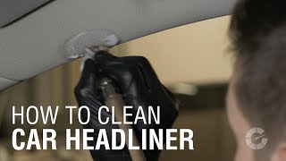 How To Clean Headliner  Autoblog Details [upl. by Ainecey]