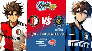 🔴 LIVE PES 6  ELiga  Feyenoord vs Internazionale FULL GAME [upl. by Darbee]