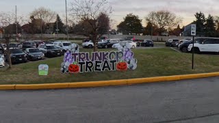 Centennial Elementary School Bartlett IL Halloween Trunk Or Treat [upl. by Amilb]