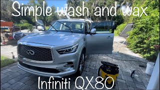 Simple wash and wax Infiniti QX80 [upl. by Liahkim]